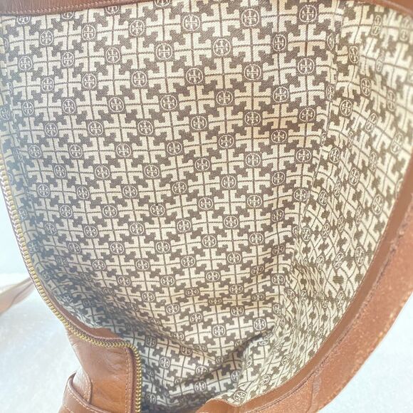 $495 TORY BURCH Nadine BROWN LEATHER Horse Bit Equestrian BOOTS Size 11 #5207 - Picture 15 of 16